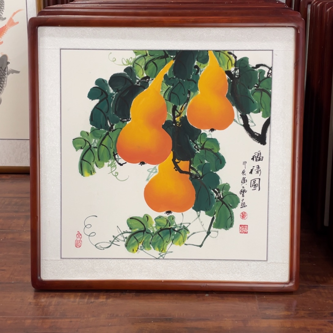 国画带框尺寸63*63厘米