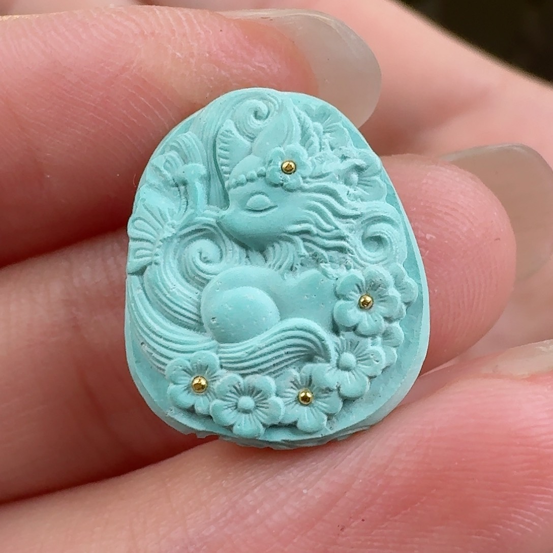 绿松石珠宝奇石未镶嵌