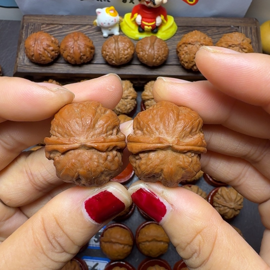 把件文玩核桃29尺焖尖矮桩八棱008