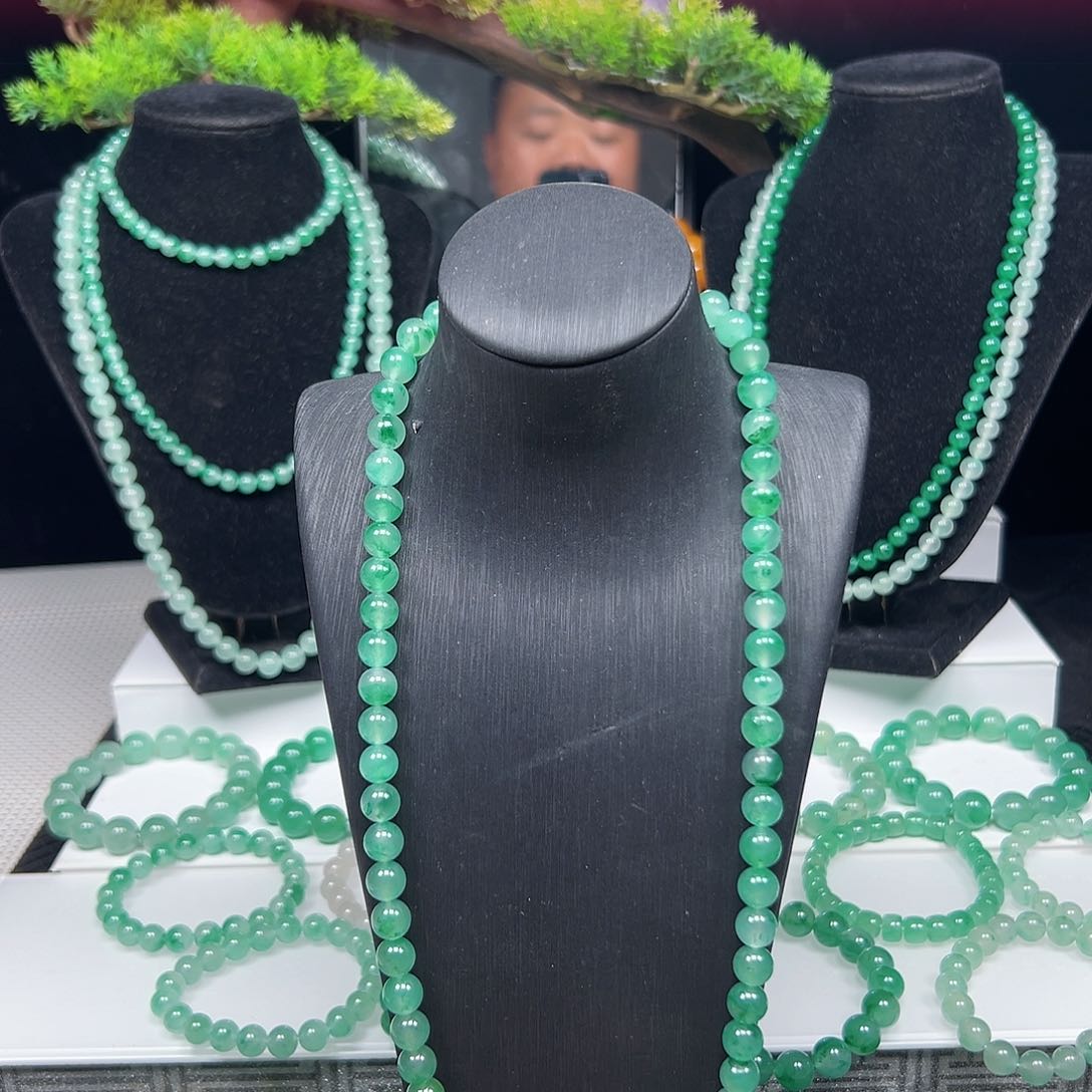 石英质玉未镶嵌项链