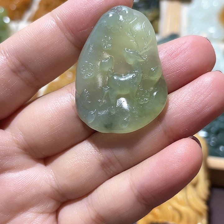 岫玉吊坠(不含链)未镶嵌