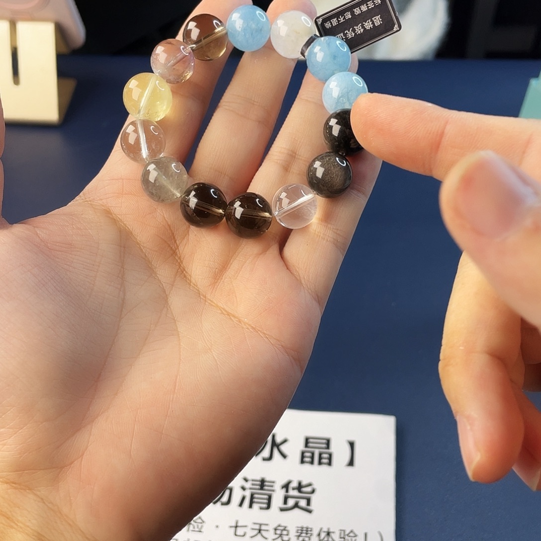 银S925镶嵌水晶手链