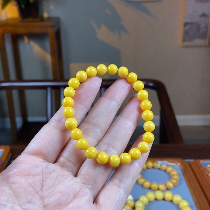 未镶嵌琥珀手链蜜蜡手串7