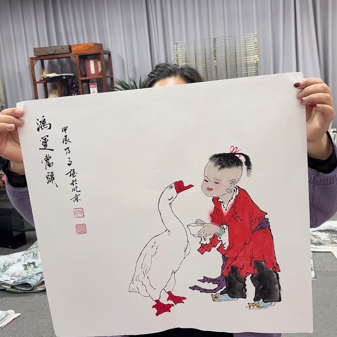 国画国画作品多次入选国内外
