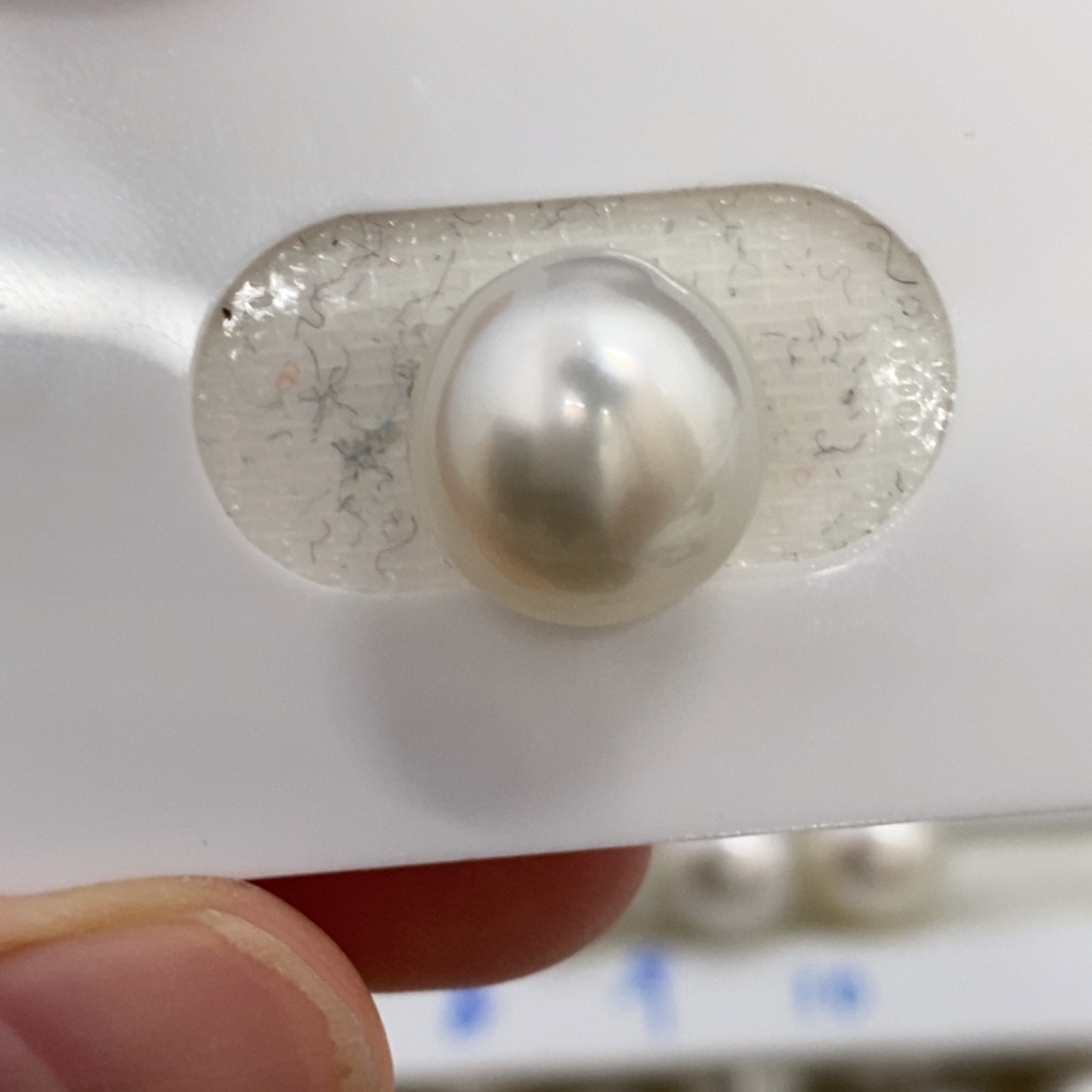 未镶嵌裸珠海水珍珠澳白冷白光12.6