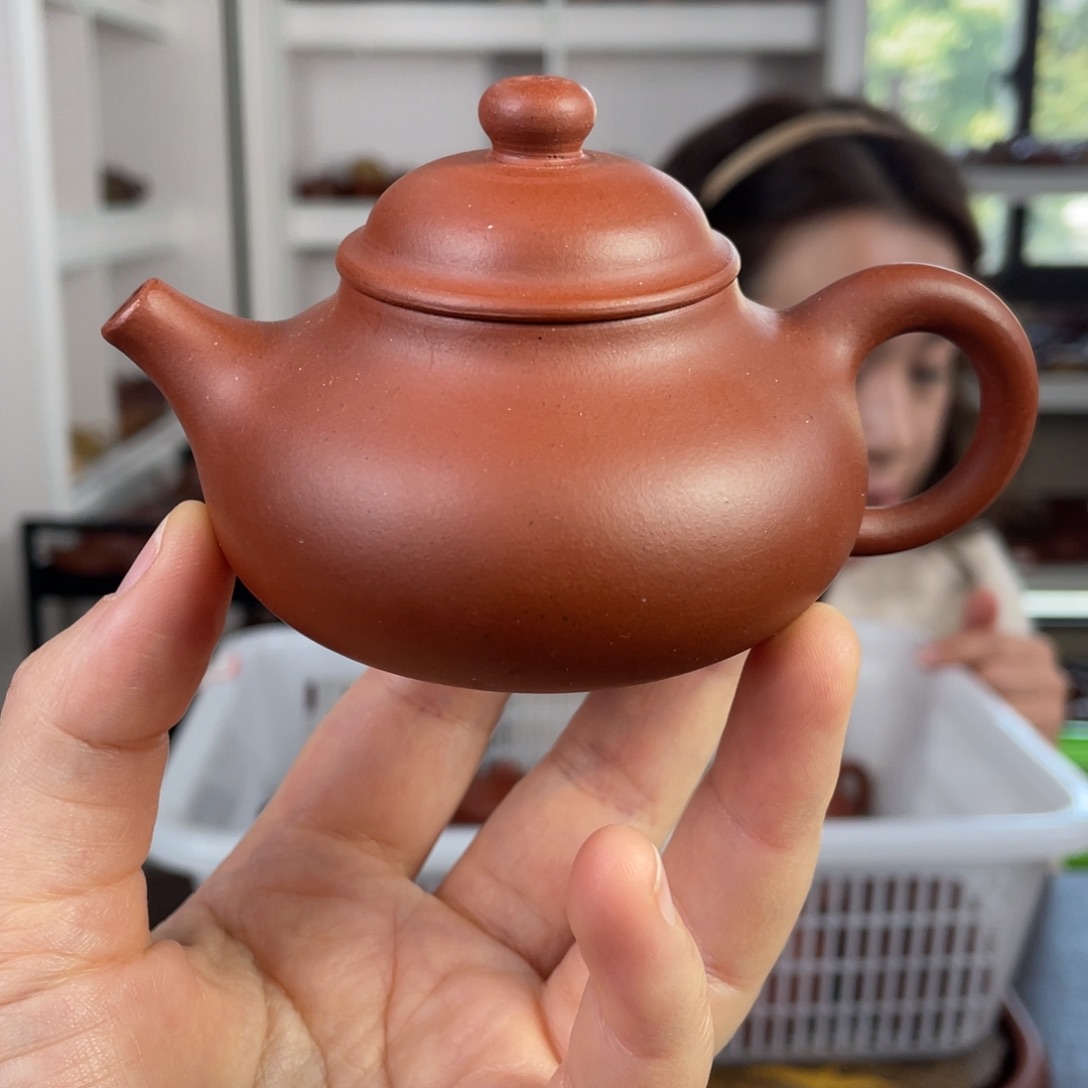 紫砂茶壶红清水小容天100cc