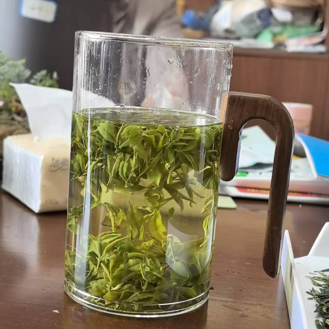 大悟（口粮之巅）孝感龙井茶2025年新茶雨前茶500g大悟黄站茶