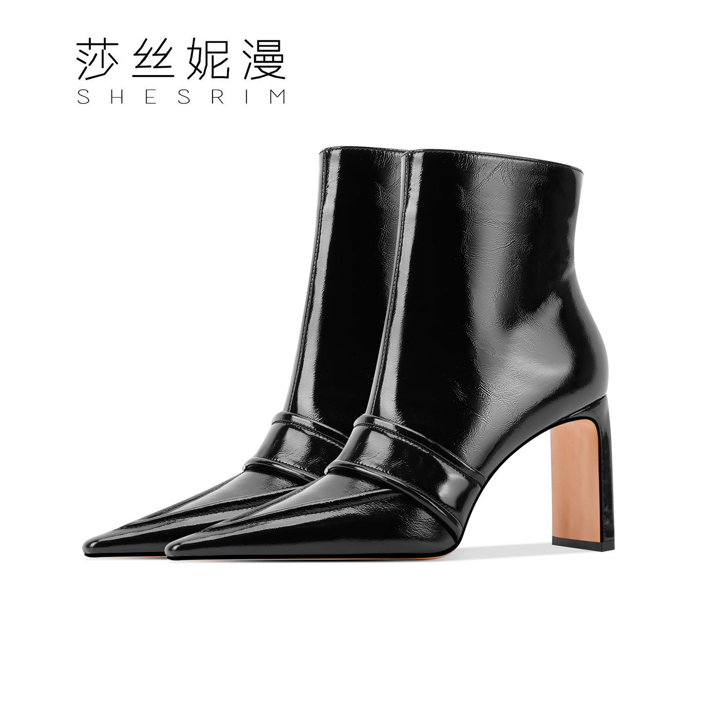 209-「摩登丽人2.0」2025秋冬新款细跟极简风套筒短靴高跟靴时装靴