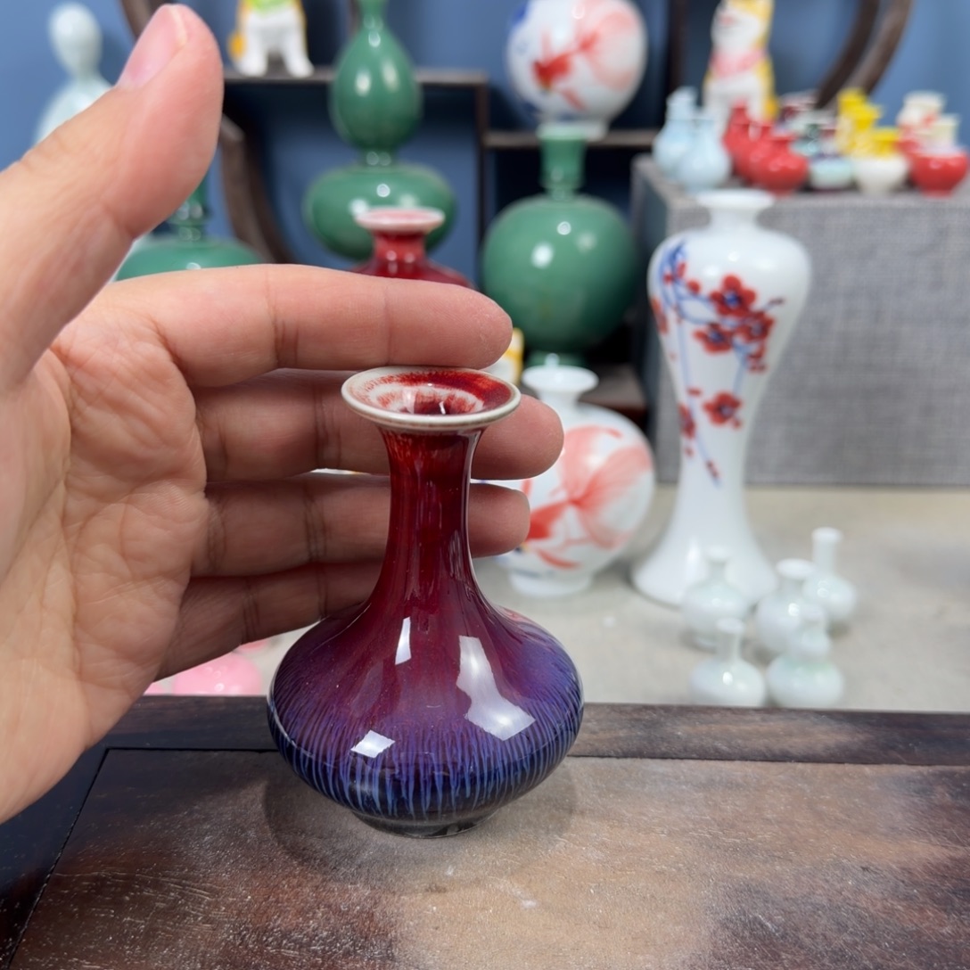 陶瓷手工小花器摆件