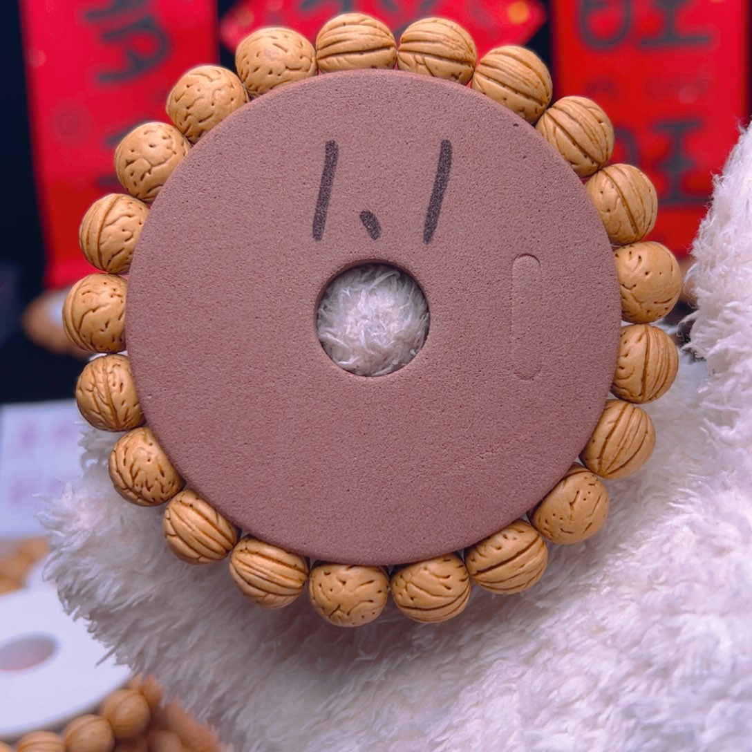 桃核手串1.1野生小金蟾