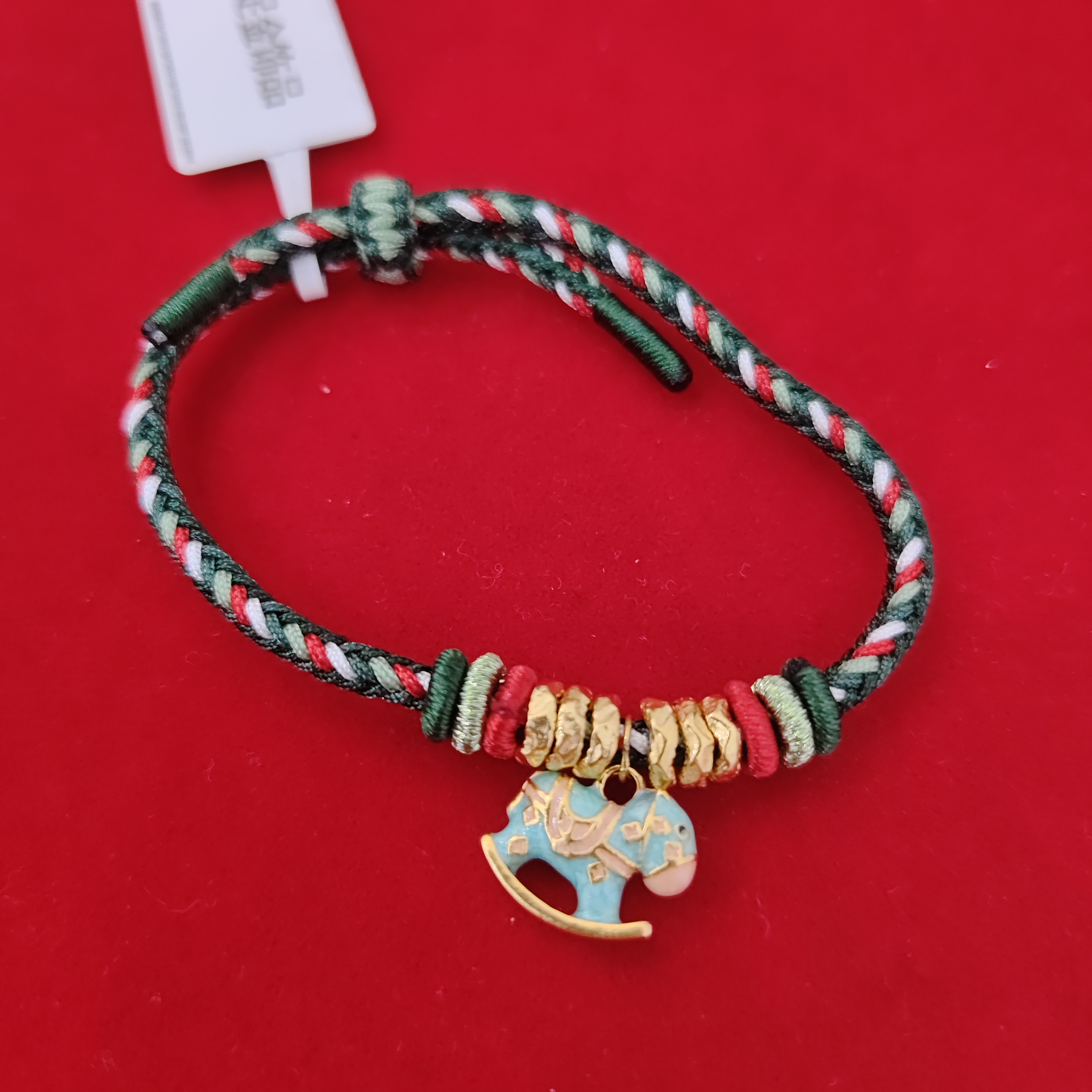 【夏夏专享】足金999 绿摇摇马 SC 0.62 攒金有道