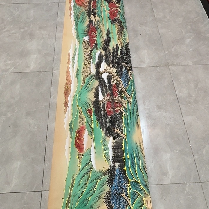 国画黄春香国画金壁山水尺寸600*50