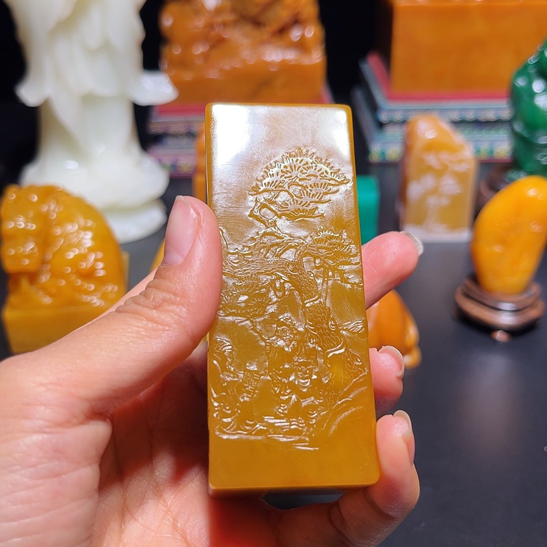 田黄石天**阔石雕石雕石雕