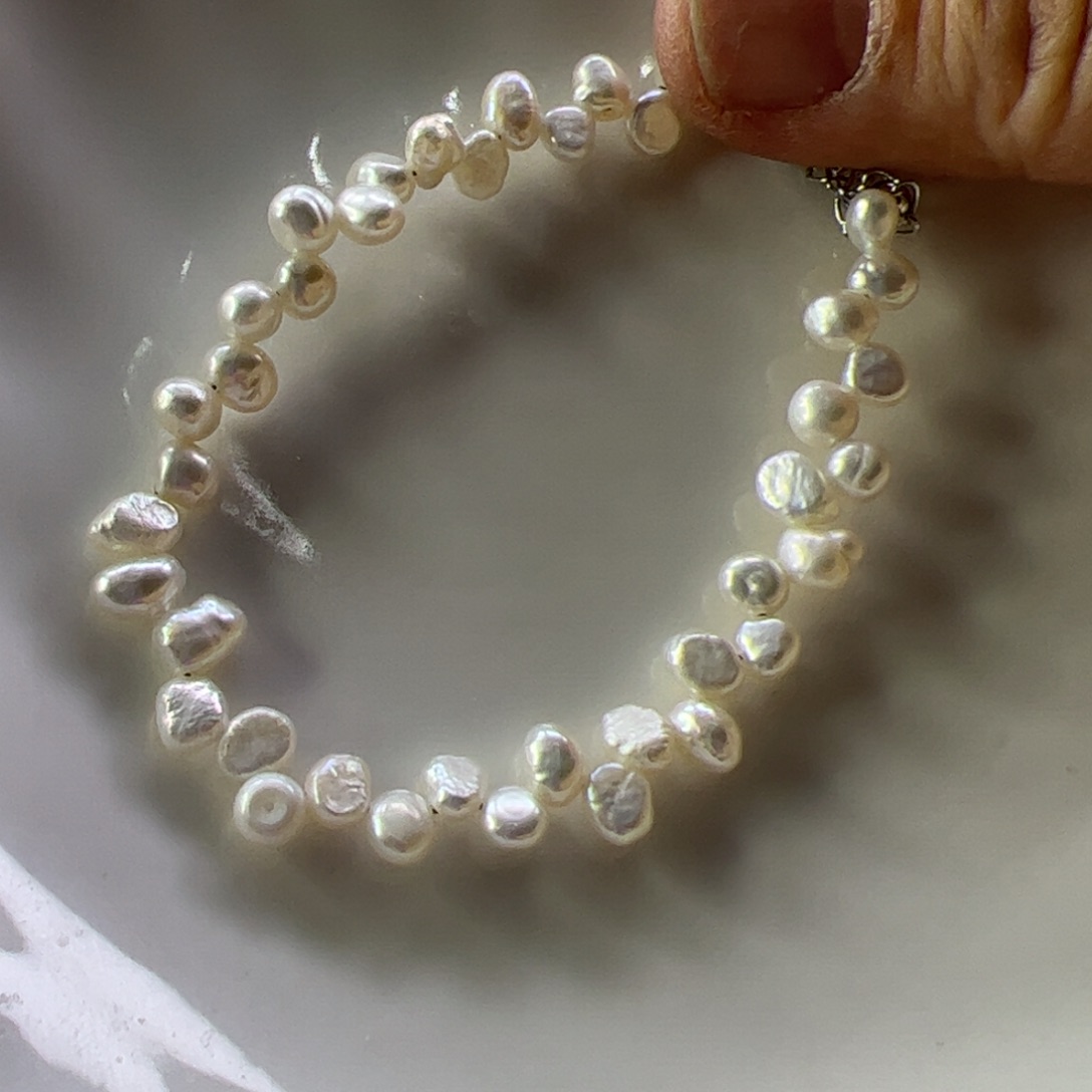 合金淡水珍珠手绳