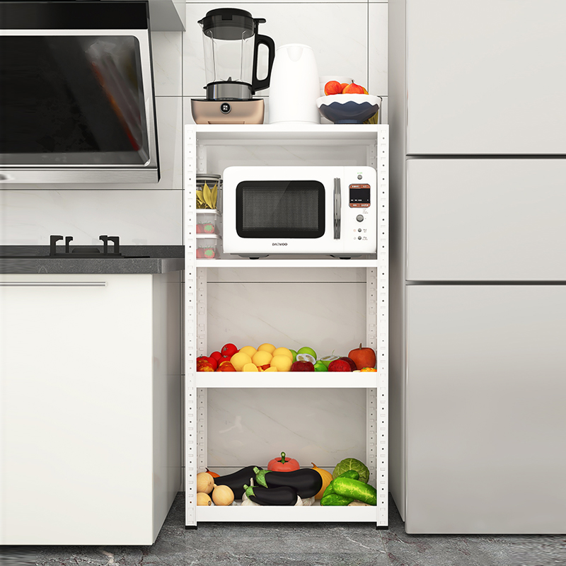 厨房置物架落地式多层微波炉烤箱放锅架子蔬菜菜篮子调料瓶收纳