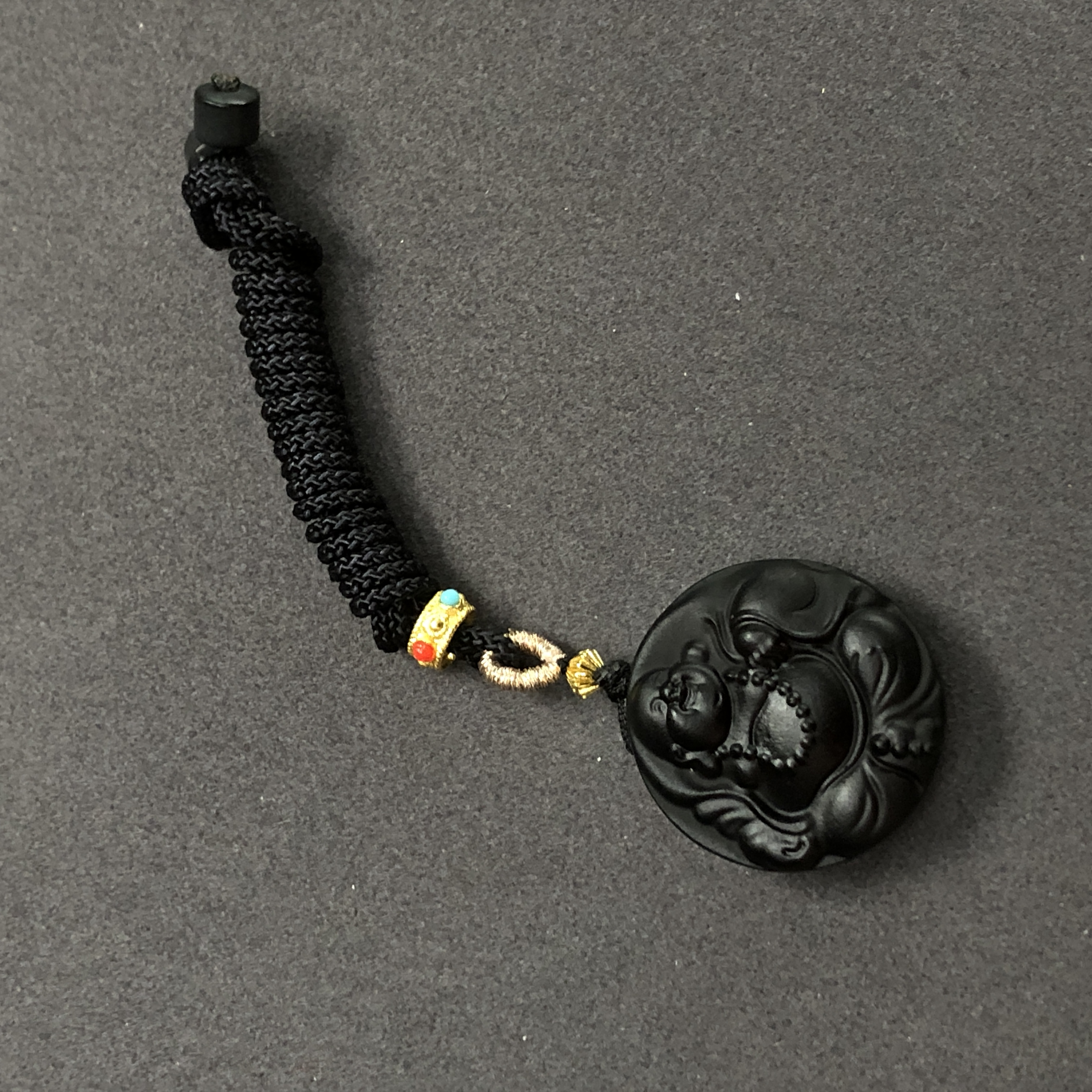  【亿轩珠宝】BS022505翳珀弥勒佛吊坠