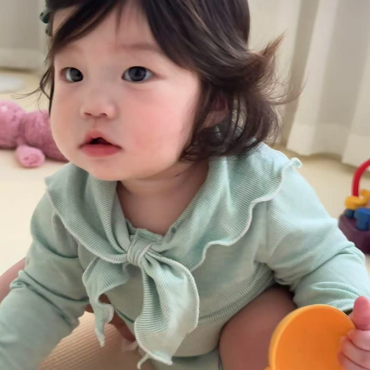 乐的 小众独家蝴蝶结包屁衣