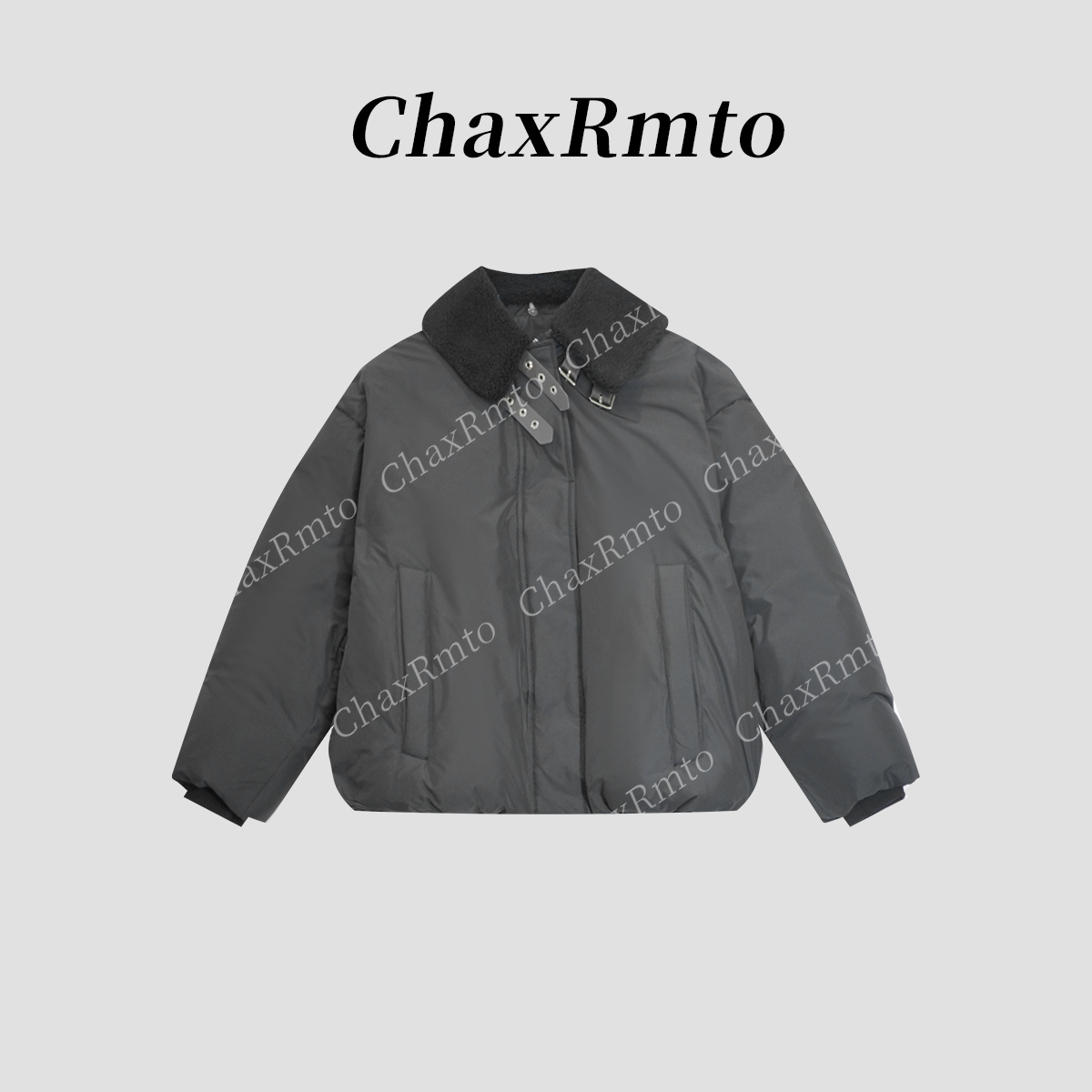 ChaxRmto 2025秋冬90鸭绒时尚简约拉链款羽绒服外套TX1097