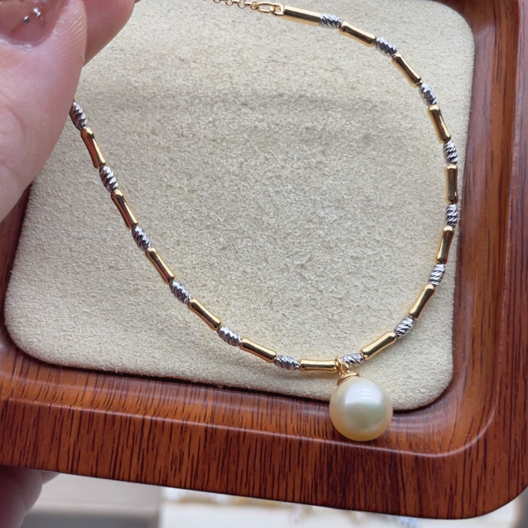 海水珍珠银S925镶嵌手链E142