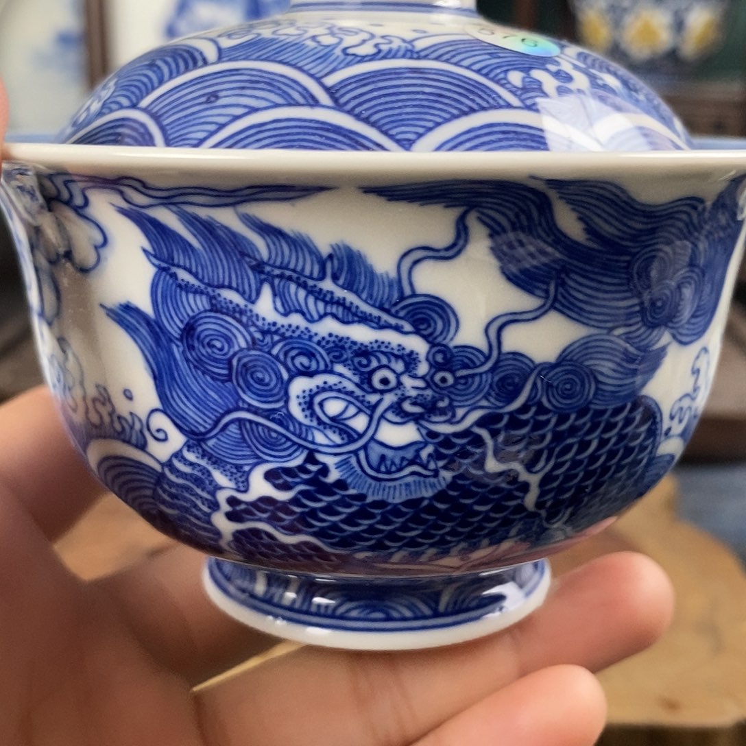 瓷片景德镇手绘青花茶器576