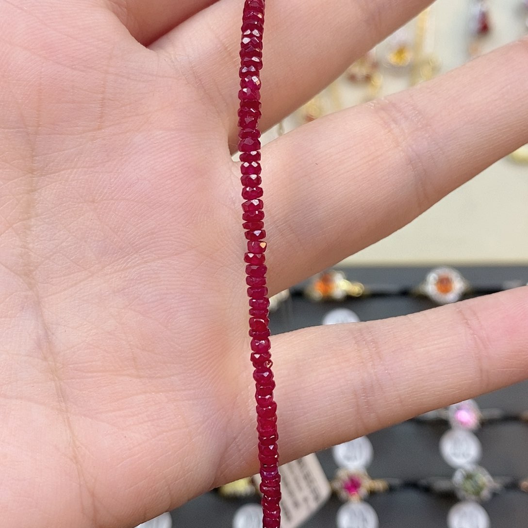 红宝石手链银S925镶嵌