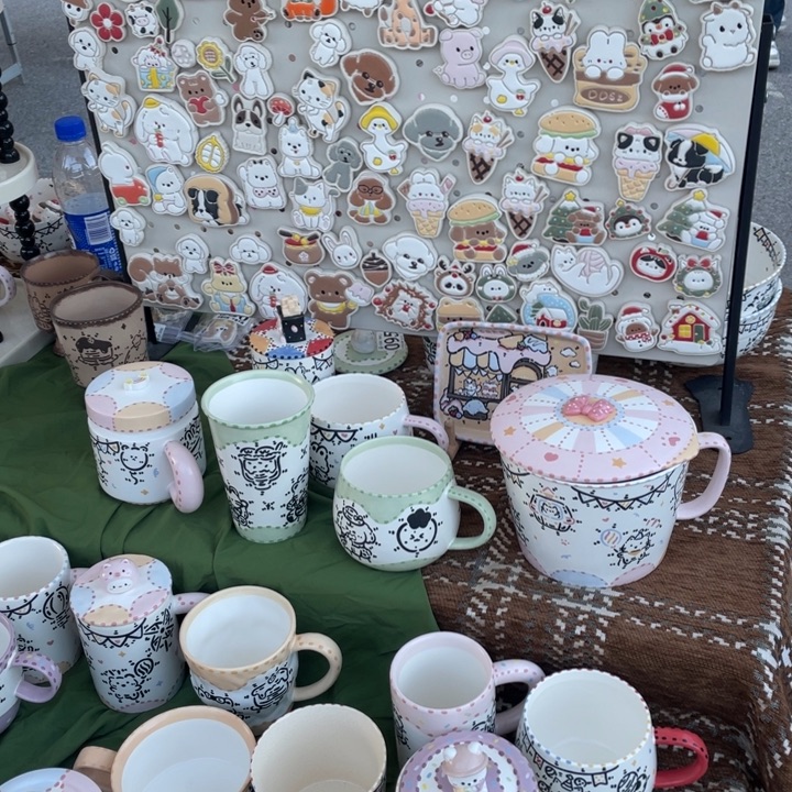 瓷杯子好看的陶瓷冰箱贴