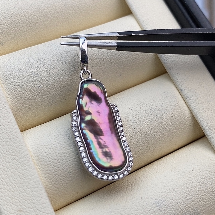 无非金属通体925银枇杷吊坠