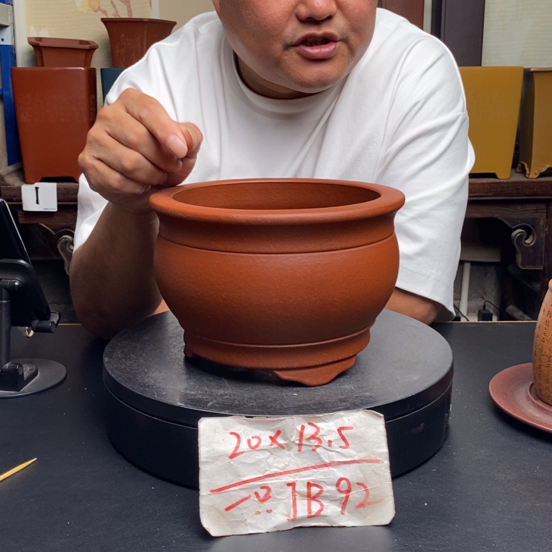 紫砂花盆货号一只JB92