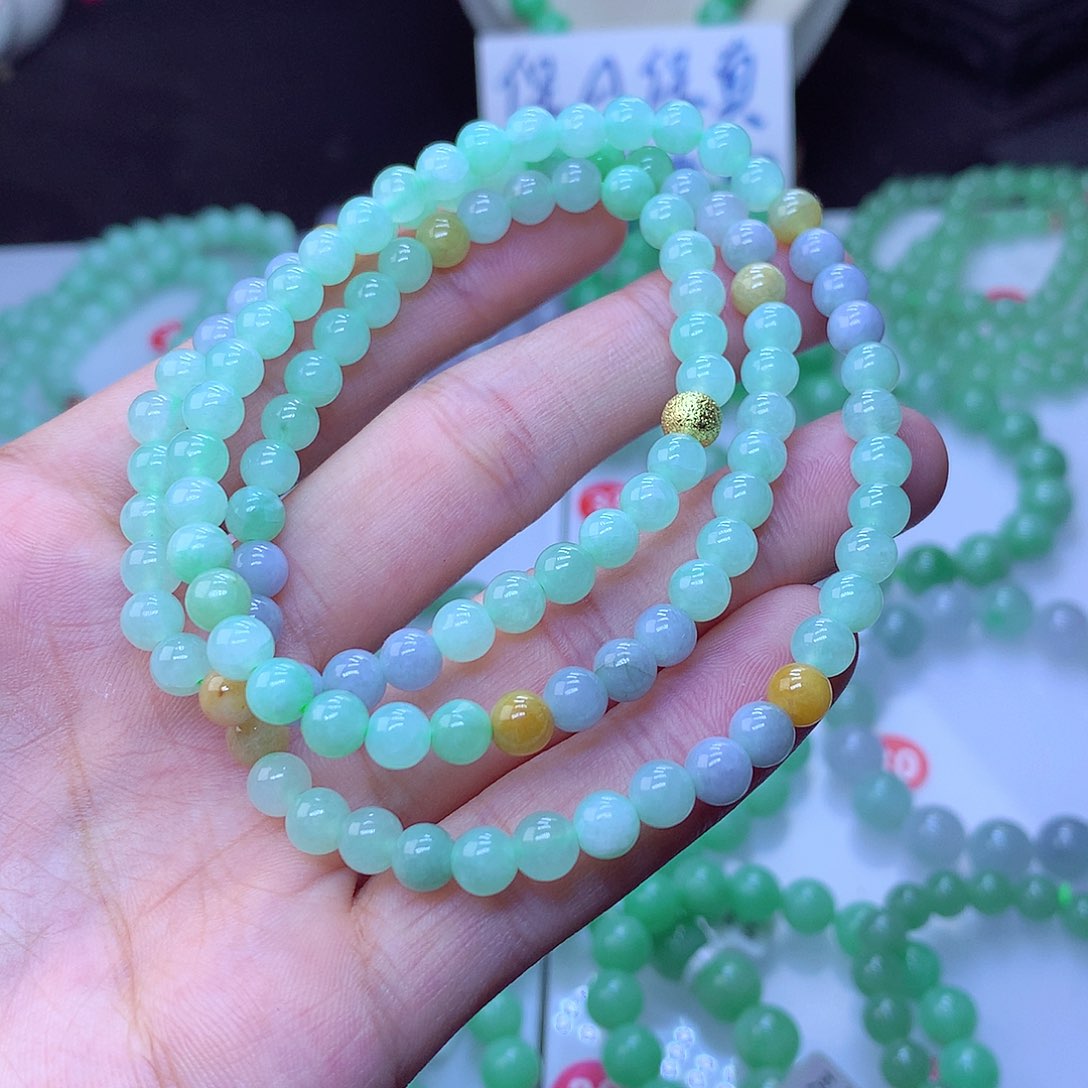 翡翠毛衣链未镶嵌