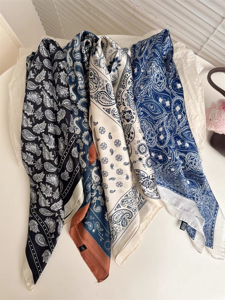 腰果丝巾合集~丝巾女秋冬百搭小领巾职业装装饰围巾搭衬衫佩斯利