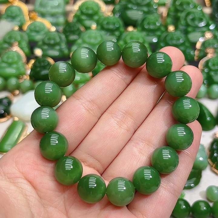 未镶嵌和田玉（碧玉）手串