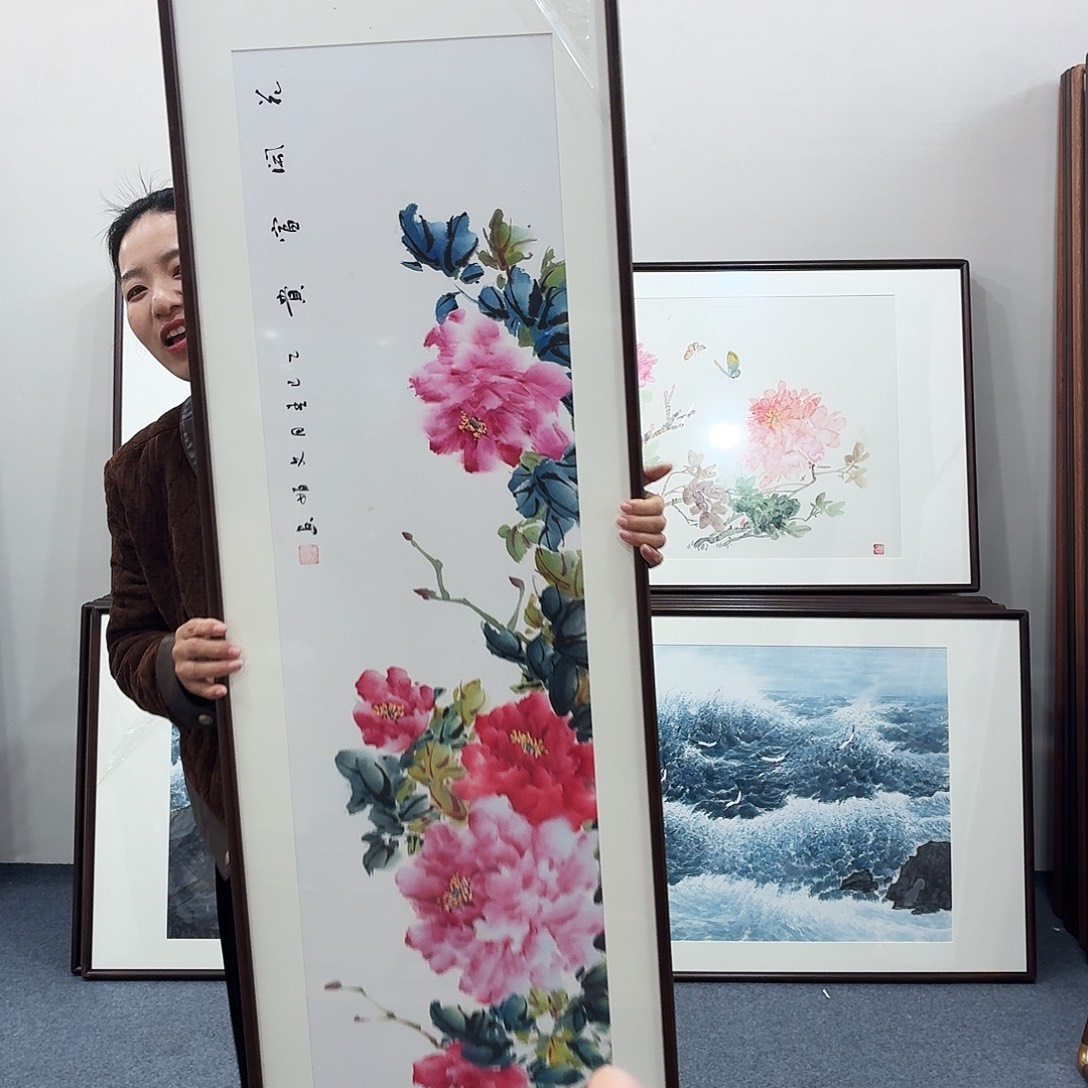 国画手绘走作品160-45尺寸