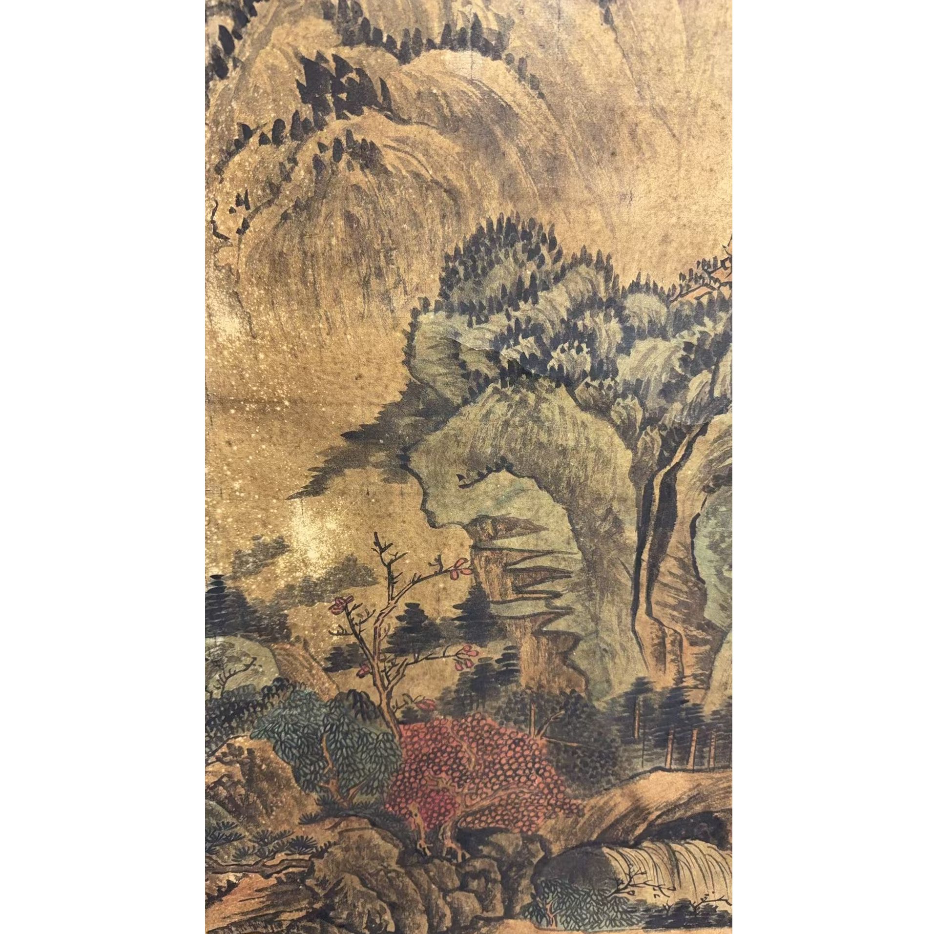 文老款 风景立轴 102 50 4.5平尺