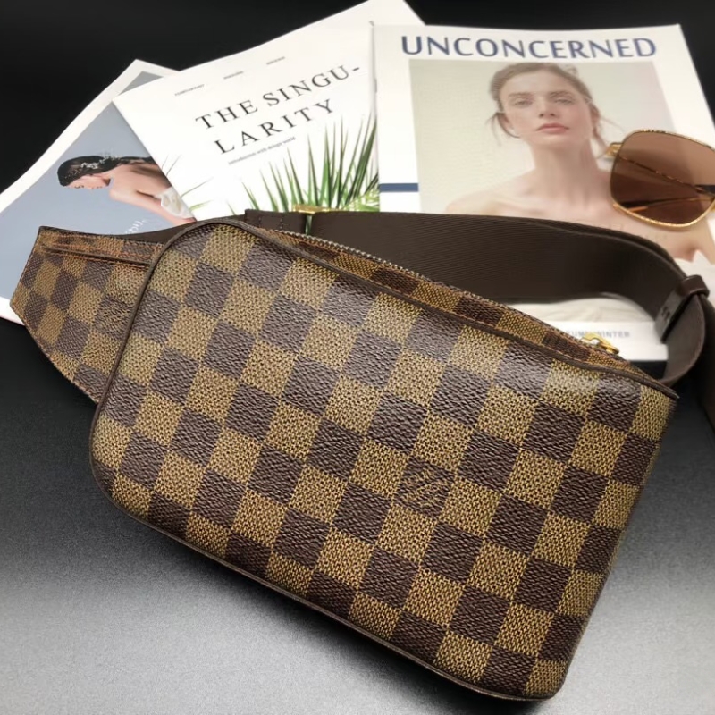 修复品LouisVuitton/路易威登【沐莹】棋盘格蛋蛋胸包斜跨款