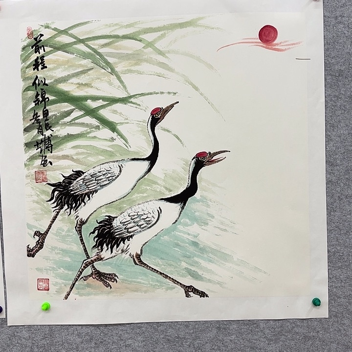 国画花鸟的翅膀和翅膀是70.70