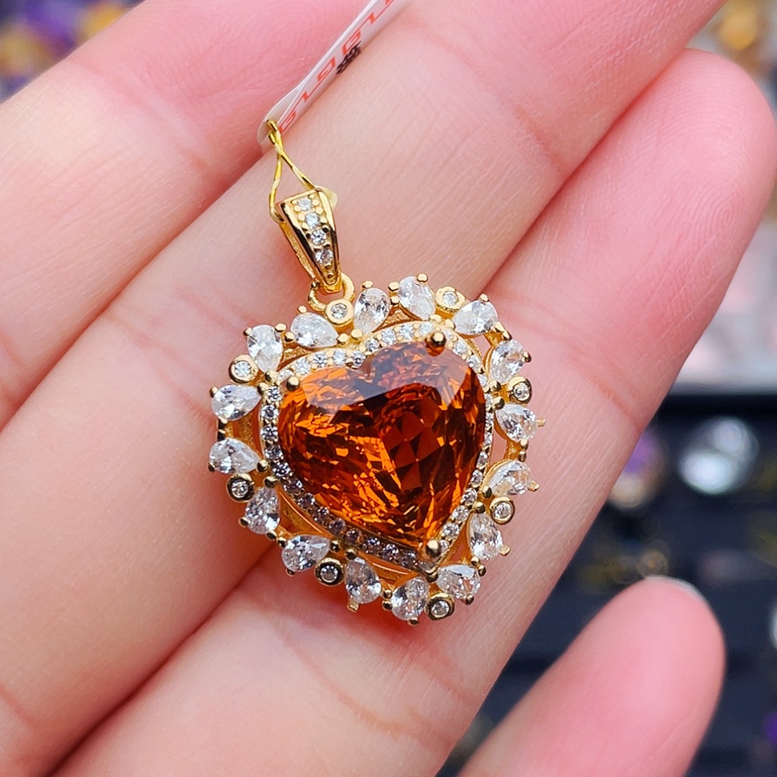 水晶银S925镶嵌珠宝半成品天然保真