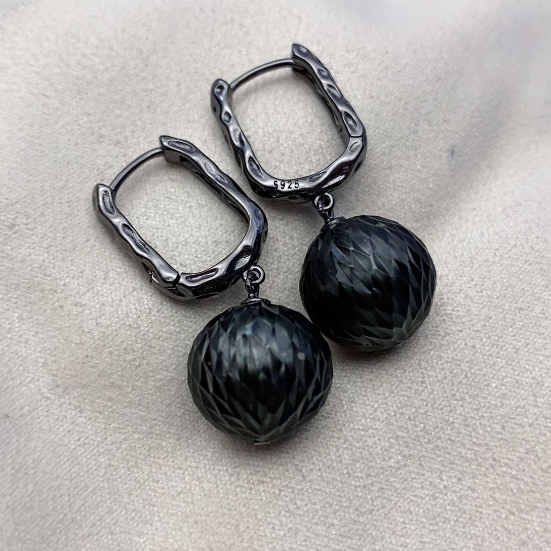 【闪购商品】海水珍珠耳饰银S925镶嵌49