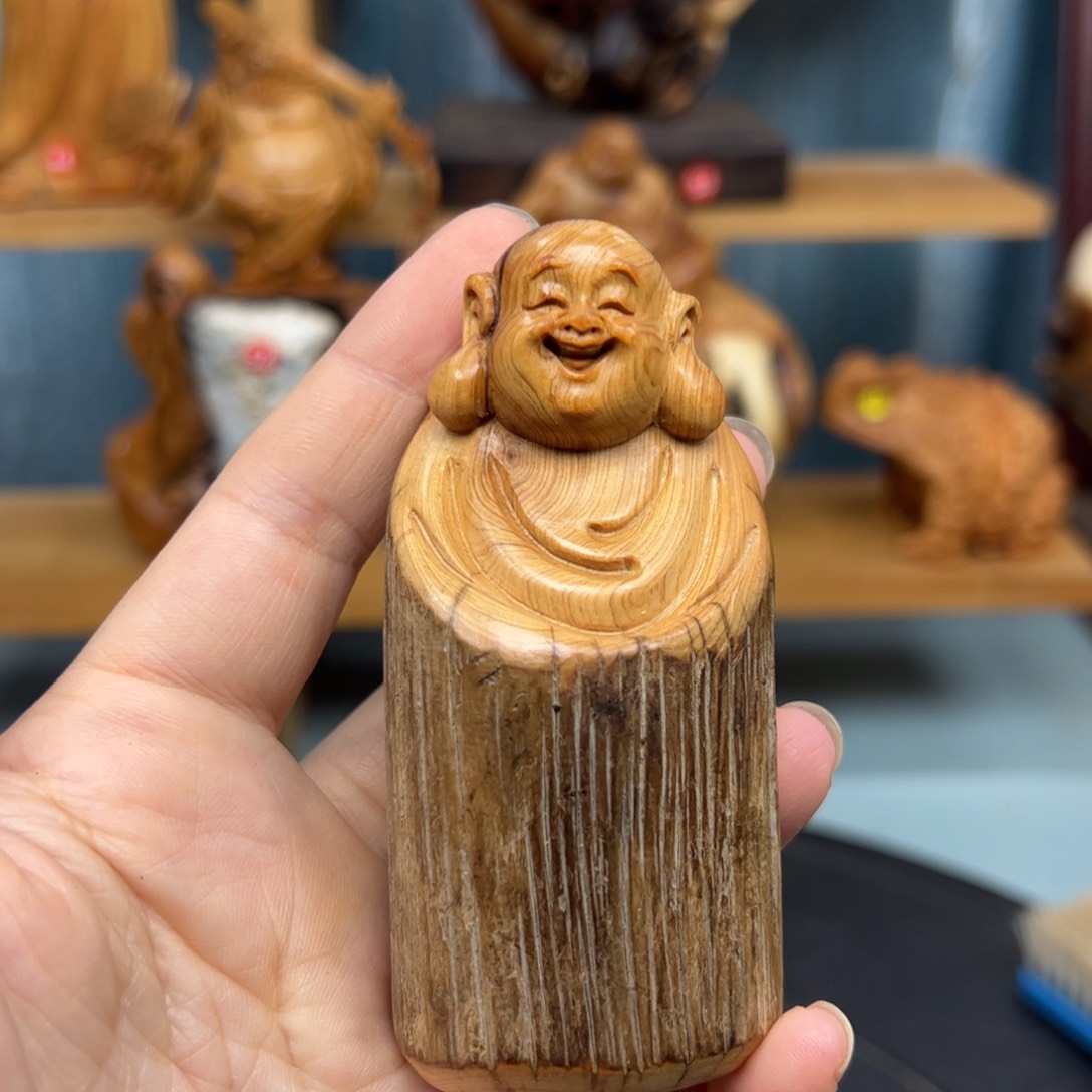 木崖柏木摆件手把件，