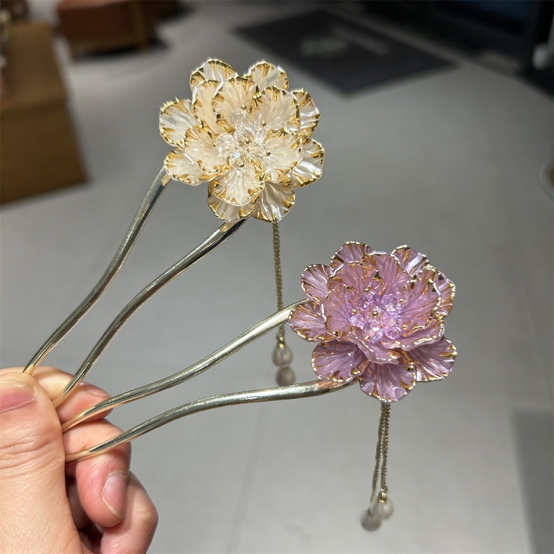 诗泊雅 月光古风发簪女夏天高级感簪子