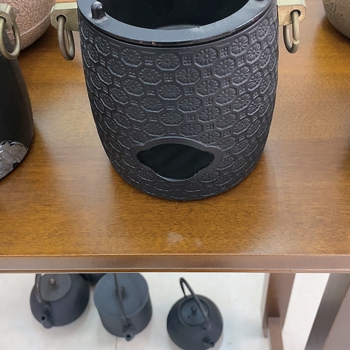 1团花碳炉纯手工打造铸铁