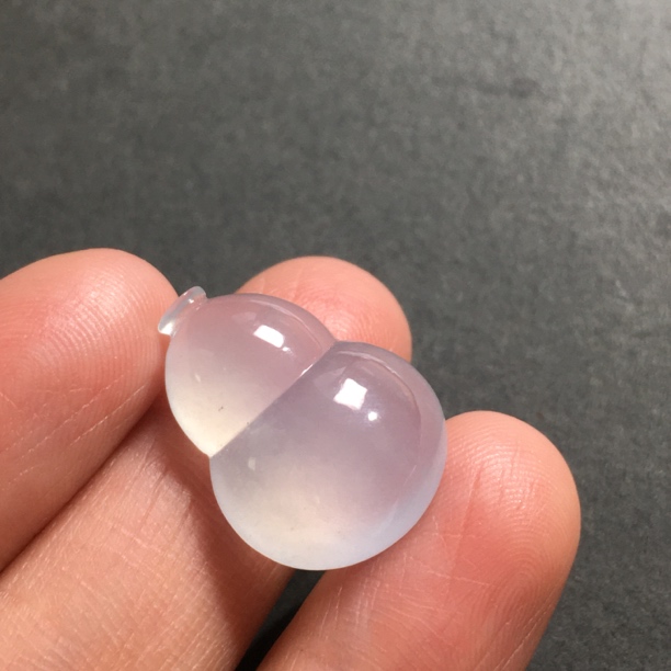 尺寸20.6-15.4-6.7缅甸翡翠玉石A货高冰胖葫芦吊坠项链时尚珠宝