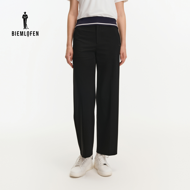 【哈佛联名】比音勒芬高尔夫长裤女士户外运动弹力休闲裤女