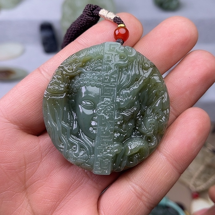 和田玉吊坠(赠链)未镶嵌