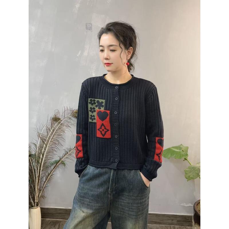 1029冬季新款时尚显瘦针织开衫（衣长51 胸围110左右）