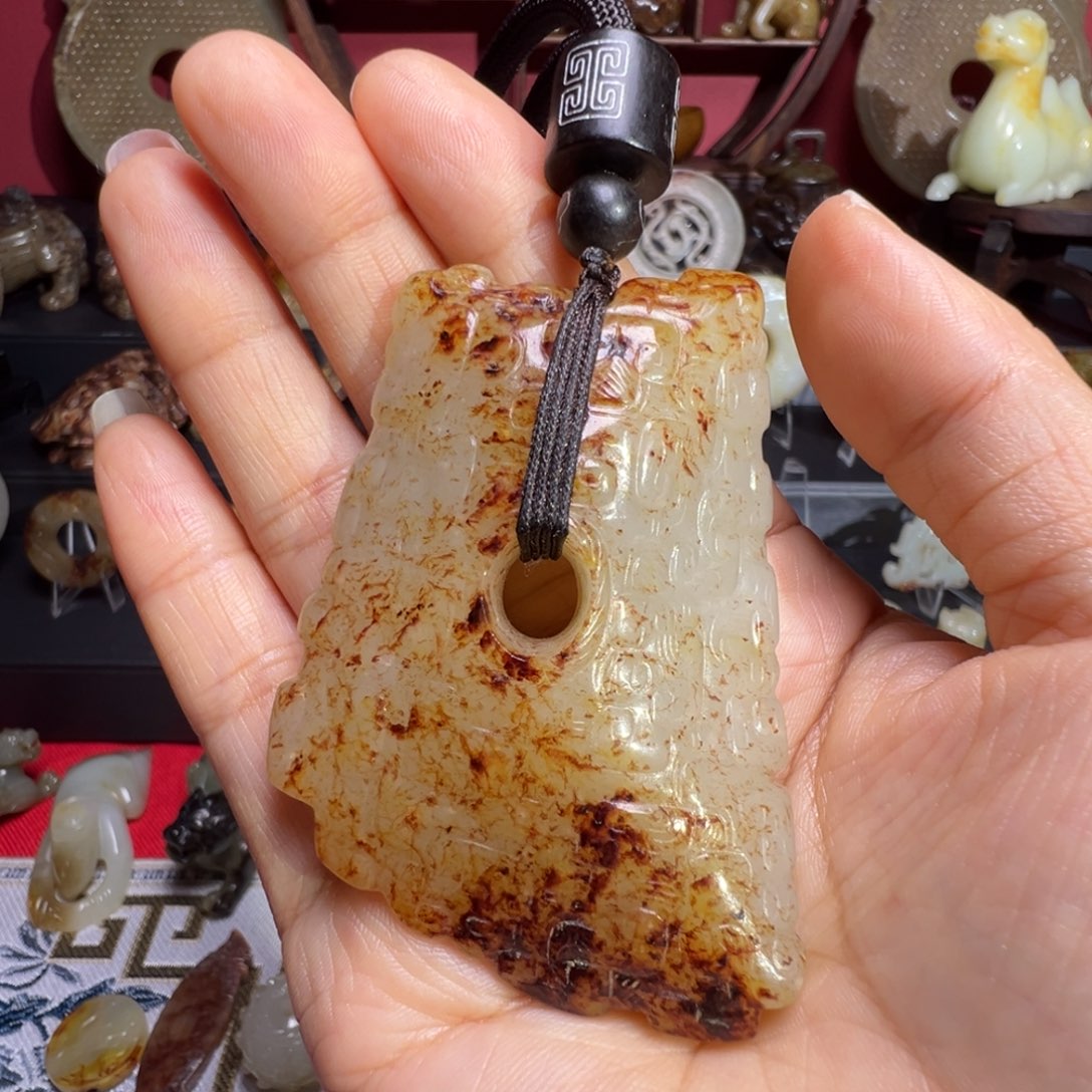 和田玉挂件未镶嵌三****够