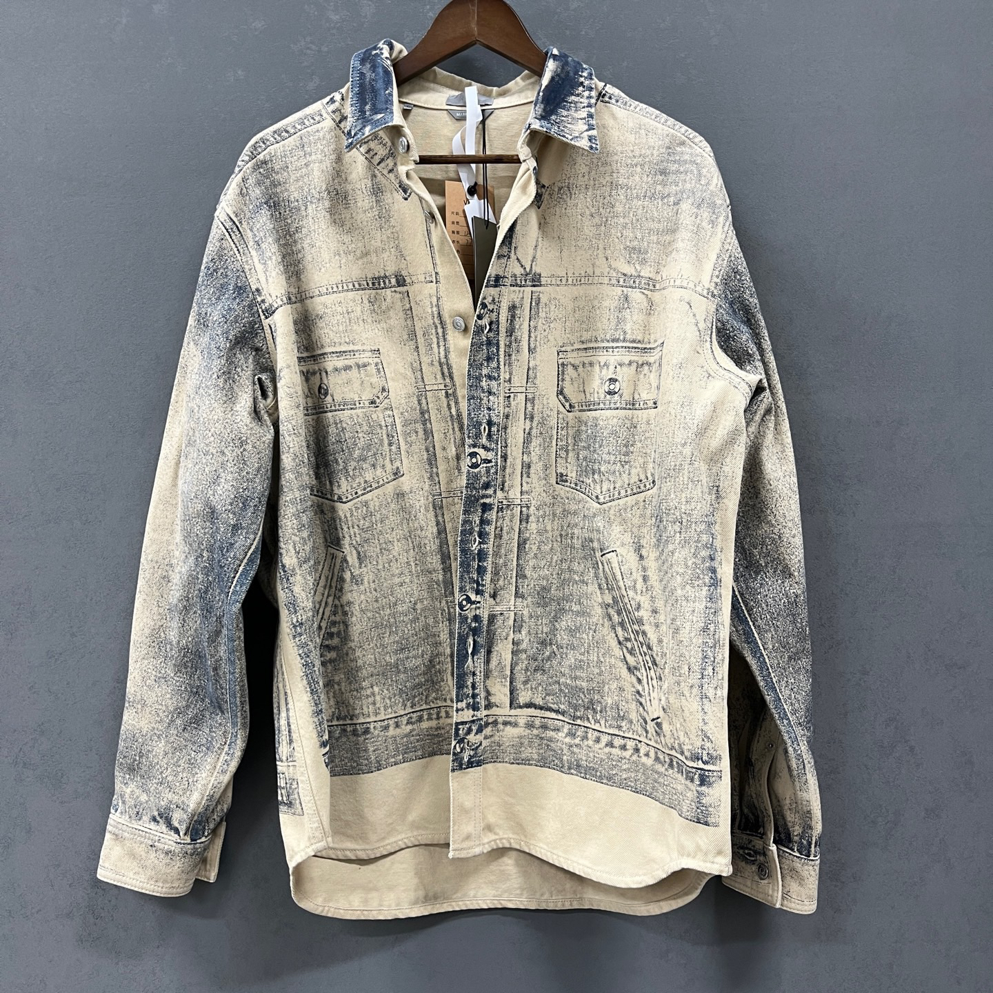 99新 DIOR/迪奥  （pm）Dior迪奥 做旧渐变色宽松牛仔外套