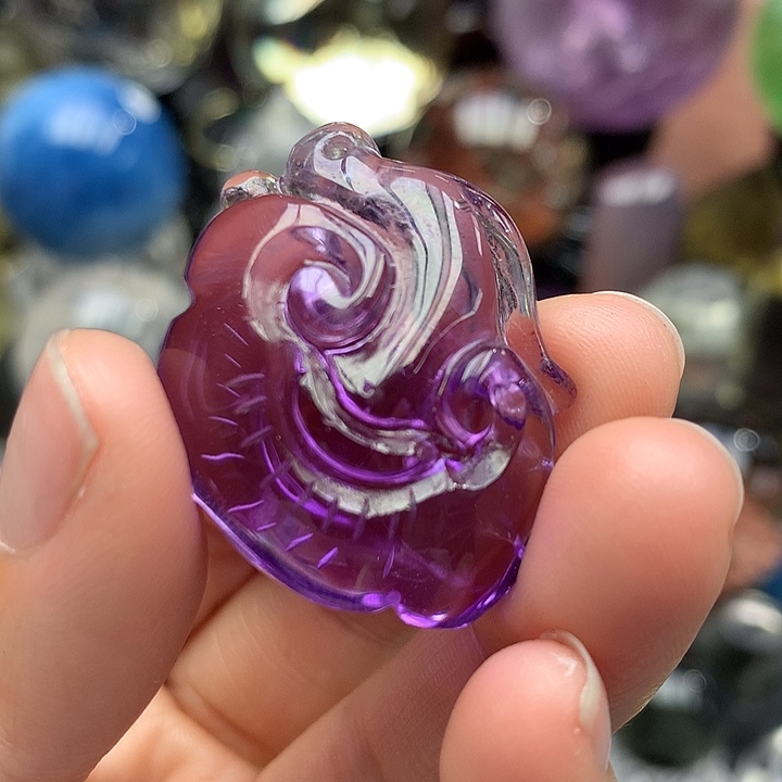 水晶天然水晶如意吊坠未镶嵌