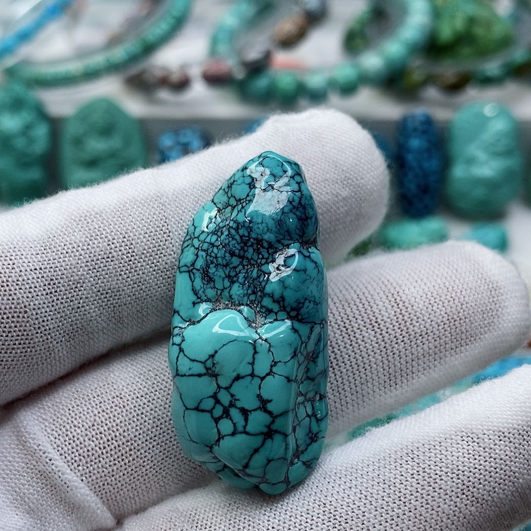 绿松石珠宝奇石未镶嵌