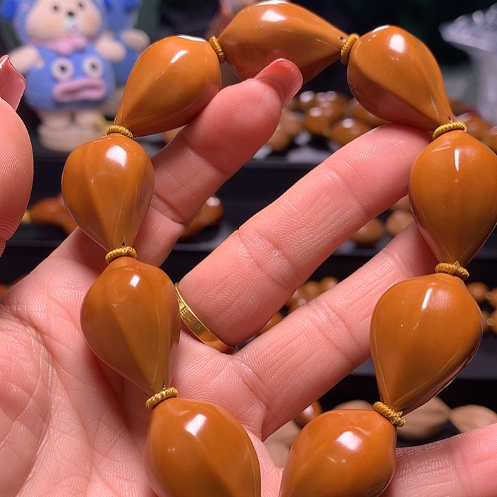 国***肉手串/手链橄榄核三花手串