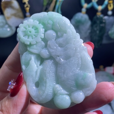 【闪购商品】颈饰未镶嵌翡翠龙凤